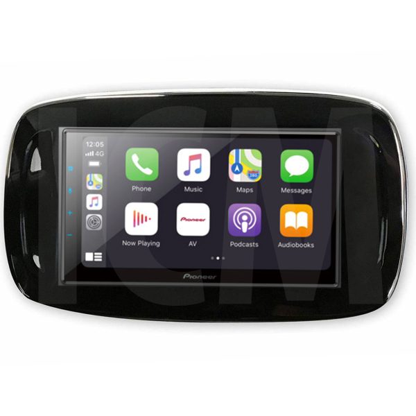 Pioneer SPH-EVO64DAB-SMAB Apple CarPlay & Android Auto 6.8" Car Stereo Upgrade for Smart Forfour W453, Fortwo C453/A453