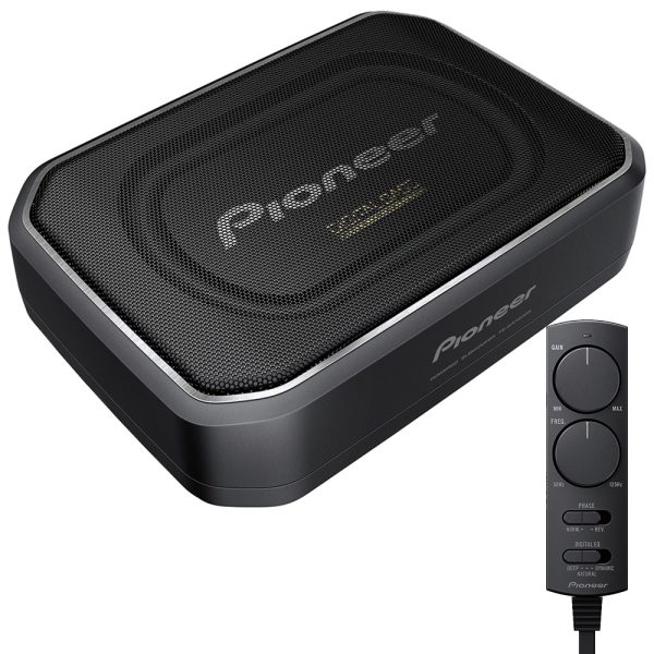 Pioneer TS-WX140DA Under Seat Car Subwoofer Space Saving Amplified Sub 170W with Digital Bass Control