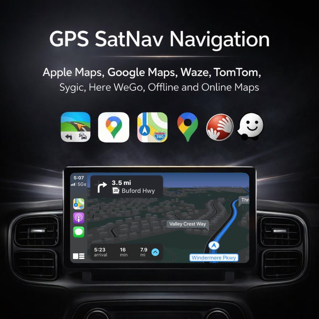 9" Volkswagen POLO,PASSAT,GOLF,TOURAN,SHARAN GPS Navigation Radio Android CarPlay Multimedia Player Bluetooth - Image 4