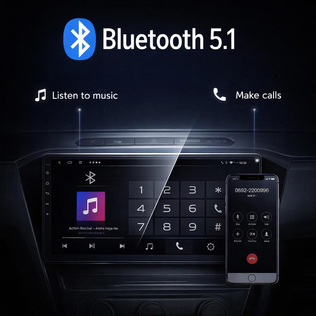 9" Volkswagen POLO,PASSAT,GOLF,TOURAN,SHARAN GPS Navigation Radio Android CarPlay Multimedia Player Bluetooth - Image 7