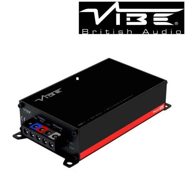 Vibe Powerbox 400.1M Class D Monoblock Car Van Bass Amplifier 800w Max / 400 RMS