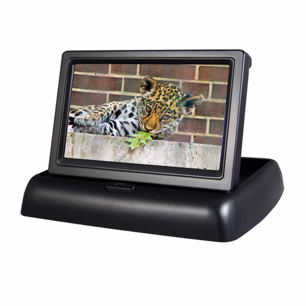 PS043 - 4.3" TFT LCD Flip Up Car Dash Mount Monitor For Parking / Reversing Camera Kits