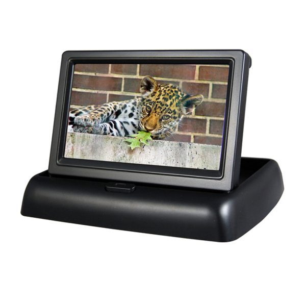 PS043 - 4.3" TFT LCD Flip Up Car Dash Mount Monitor For Parking / Reversing Camera Kits