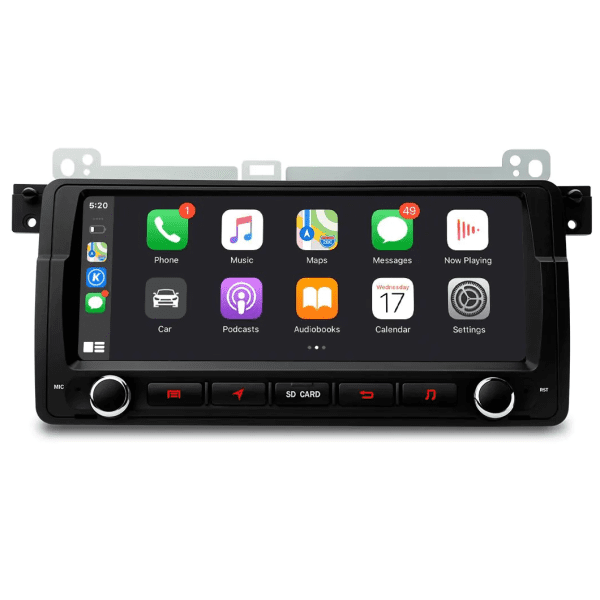 PSA8046BL Android Multimedia Car Stereo with 8.8" Display Built-in CarPlay Custom Fit for BMW E46 (1998-2006)