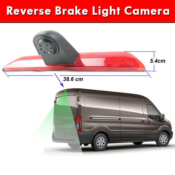 LED Brake Light Cam Rear View Parking Reverse Camera For Ford Transit