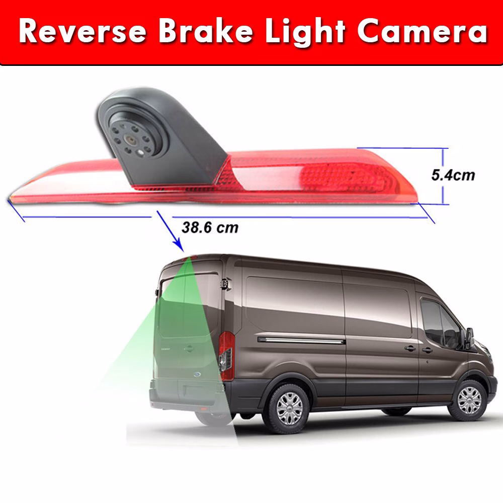 LED Brake Light Cam Rear View Parking Reverse Camera For Ford Transit - incarmusic.co.uk