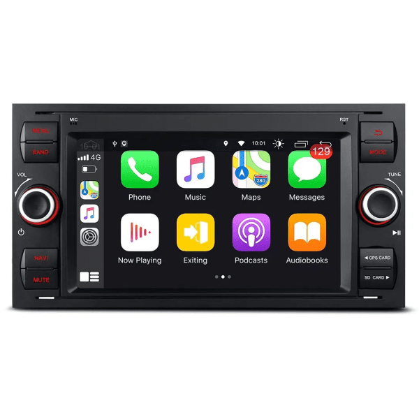 Android Multimedia Car Stereo With 7" Display Built-In Apple CarPlay & Android Auto Custom Fit For Ford Vehicles