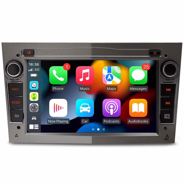 Android System Multimedia Car Stereo with 7" Display with Built-in CarPlay & Android Auto Custom Fit for Vauxhall