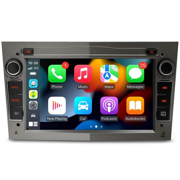 Android System Multimedia Car Stereo with 7" Display with Built-in CarPlay & Android Auto Custom Fit for Vauxhall