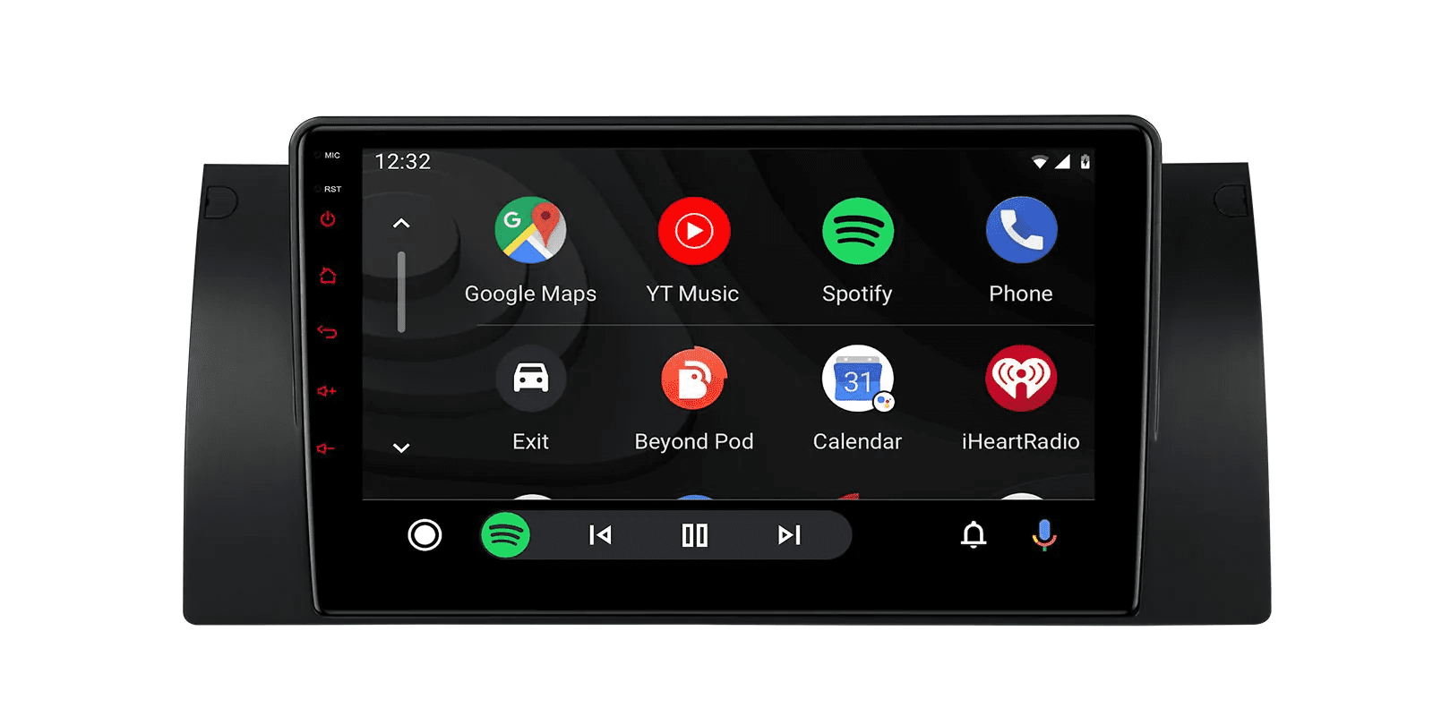 Android Multimedia Player with 9″ Display and Built-in Carplay & Android Auto Custom Fit for BMW X5 E53 / 7 Series E38 BMW...