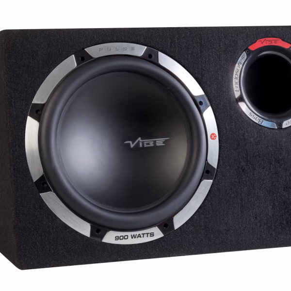 Vibe PULSECBR12-V7 900 Watts 4 Ohm 12" Bass Reflex Turbo Port Car Subwoofer Enclosure
