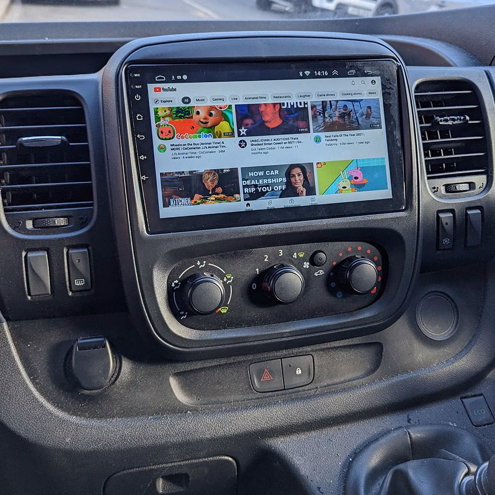 9″ GPS Navigation Radio Android System Car Multimedia Player With Apple CarPlay & Android Auto, Bluetooth, Wifi, Usb, Aux...