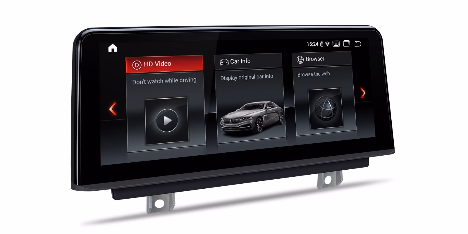 QB10NBTHS 10.25″ Android Car Multimedia Navigation System with Built-in CarPlay Custom Fit For BMW with NBT System BMW...