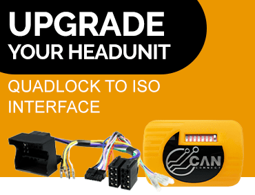 Universal CAN BUS QUADLOCK TO ISO INTERFACE For Car Stereo Replacement