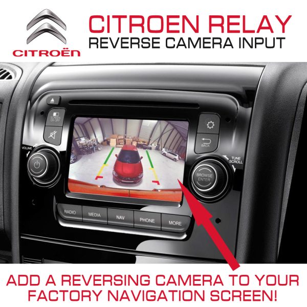 Citroen Relay 2014 Van Reverse Parking Back Up Camera Input Interface