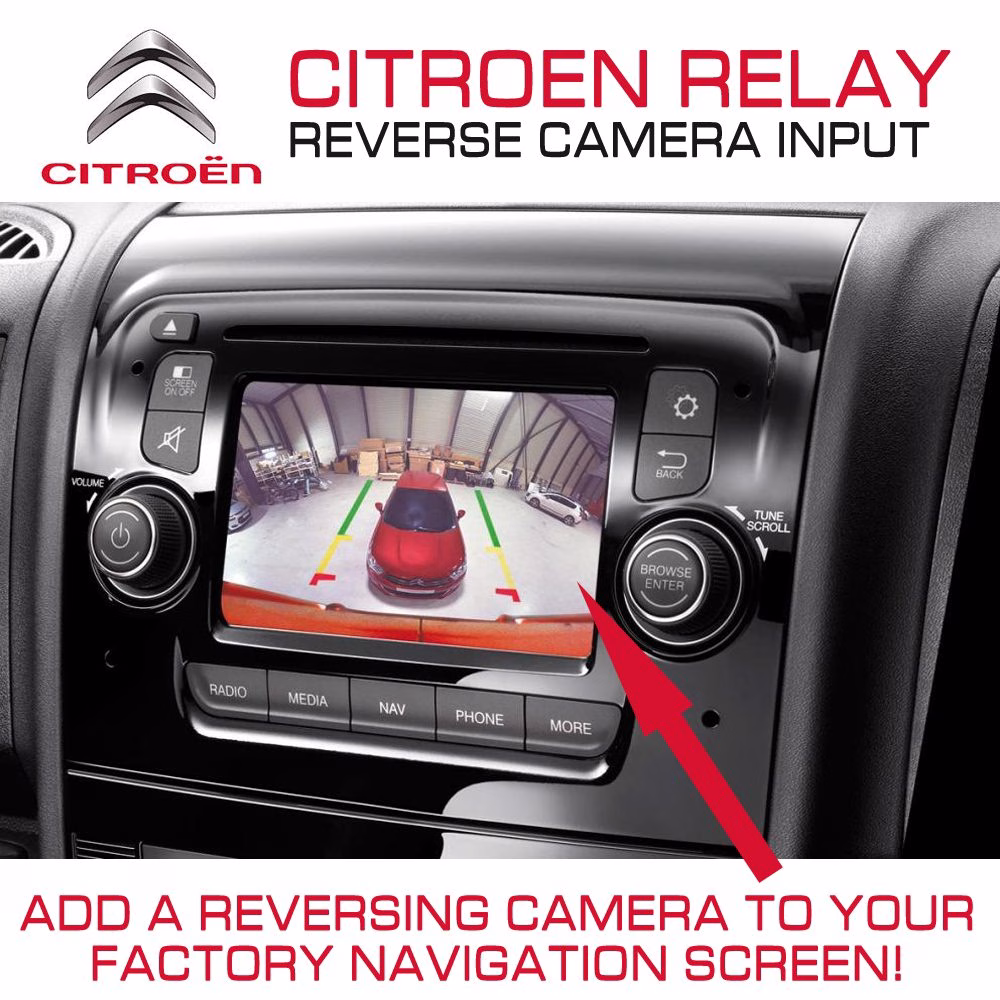 Citroen Relay 2014 Van Reverse Parking Back Up Camera Input Interface - incarmusic.co.uk