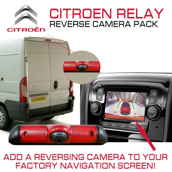 Citroen Relay 2014 Van Brake Light Parking Cam + Reverse Camera Input Interface