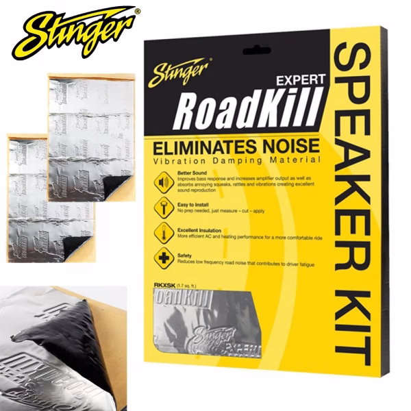 Stinger Expert Sound Proofing Deadening Material 2 Sheet Speaker Kit - 10" x 12"
