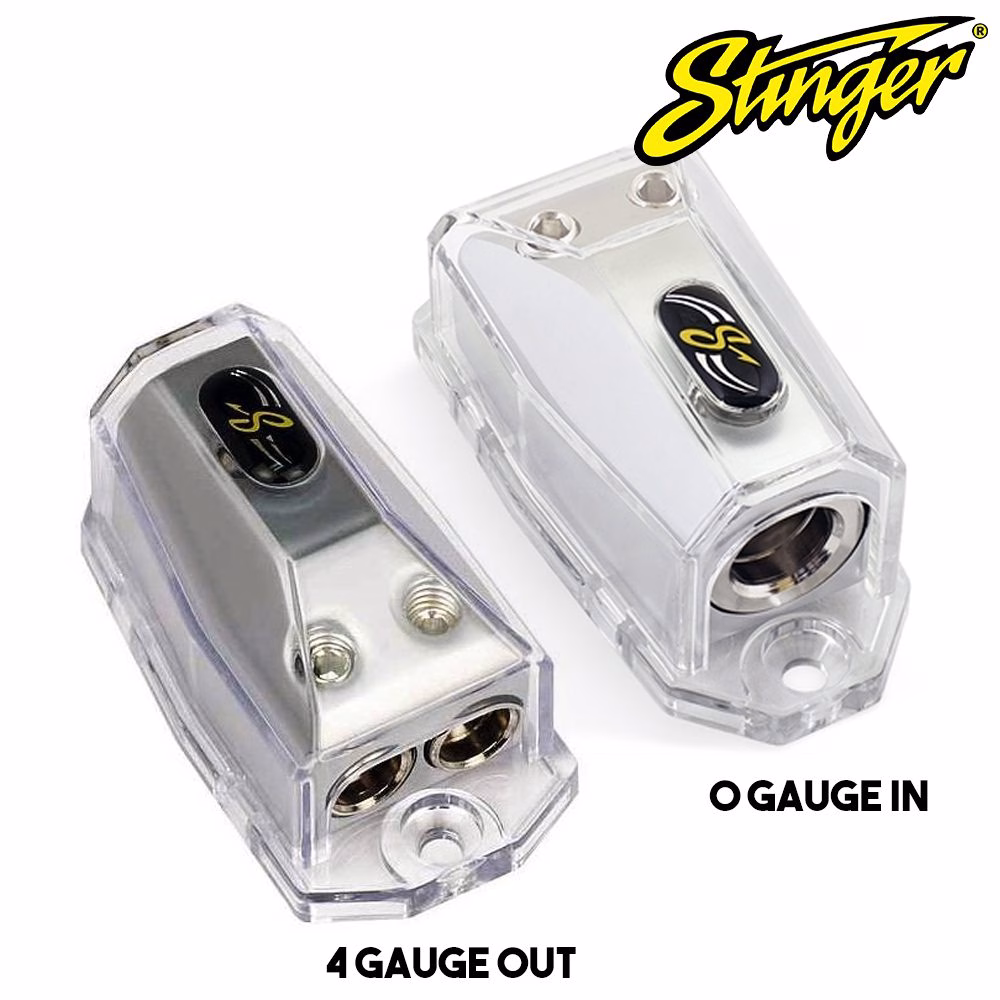 Stinger SHD20 Power or Ground Distribution Block – 0 Gauge in to 4 Gauge Out - incarmusic.co.uk
