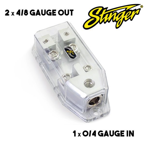 Stinger SHD820 MIDI ANL Fuse Holder Distribution - 0/4 Gauge in to 4/8 Gauge Out