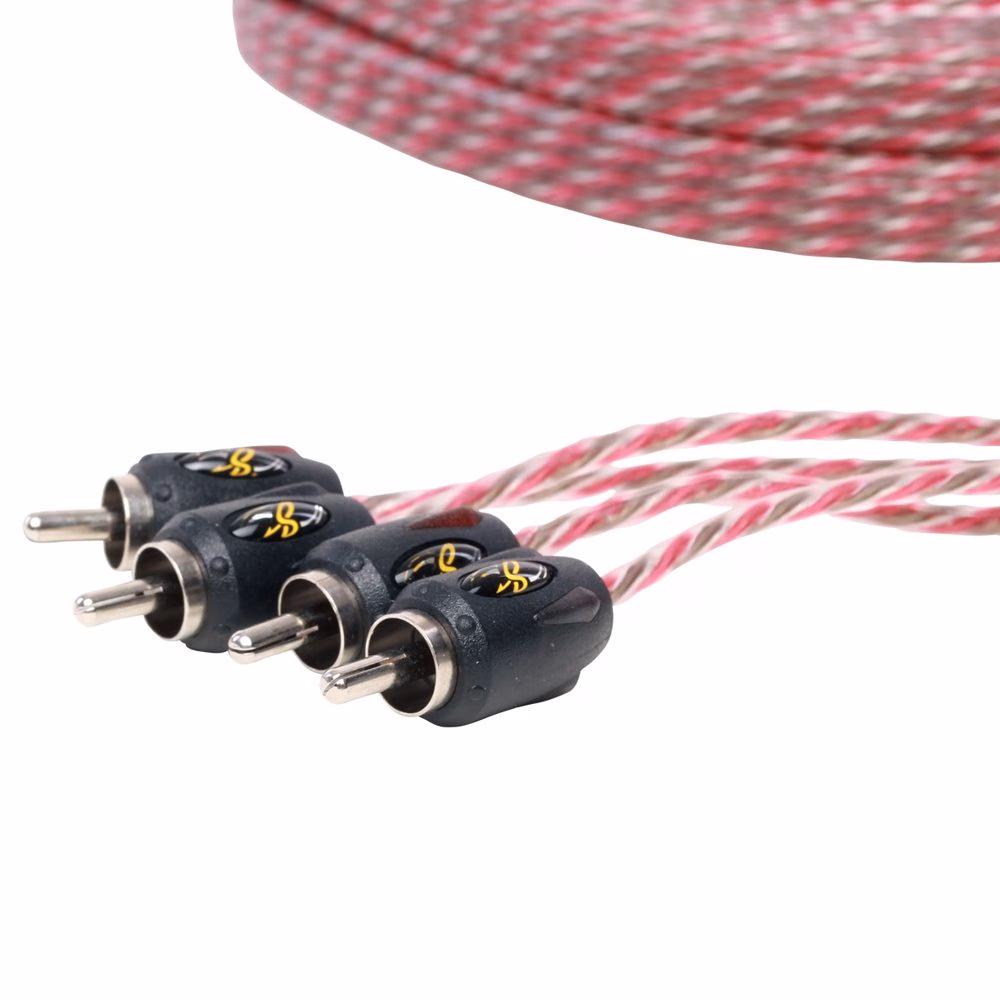 STINGER SI4417 4 Channel 17ft 4000 Series Interconnect RCA Cable Lead Fitting Accessories pa_make - incarmusic.co.uk