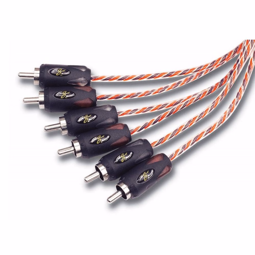 6 Channel Stinger 5 Metre 4000 Series Interconnect RCA Cable Lead Fitting Accessories pa_make - incarmusic.co.uk