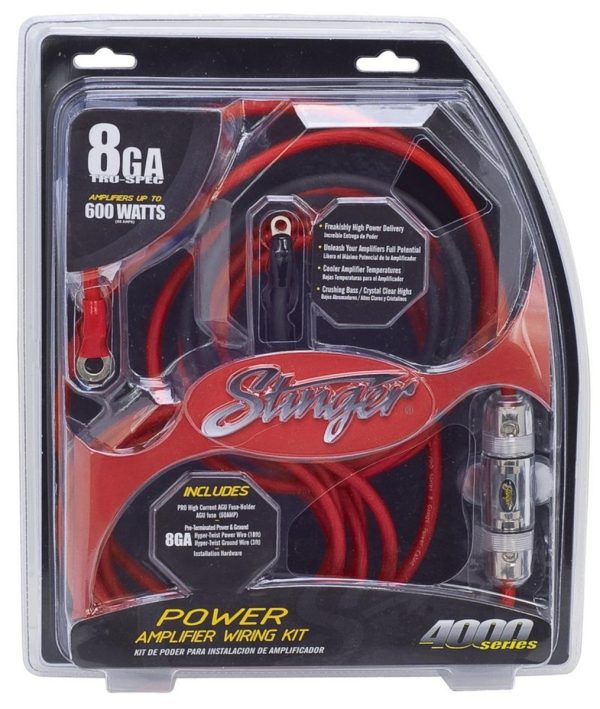 Stinger 8/0GA POWER WIRING KIT