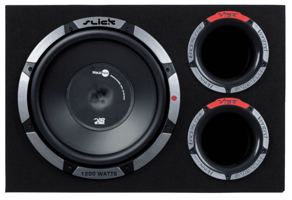 Vibe SLICKCBR12A-V0  12 inch Active Subwoofer with Built In Amplifier Vented System Active Bass Enclosure 1200Watt