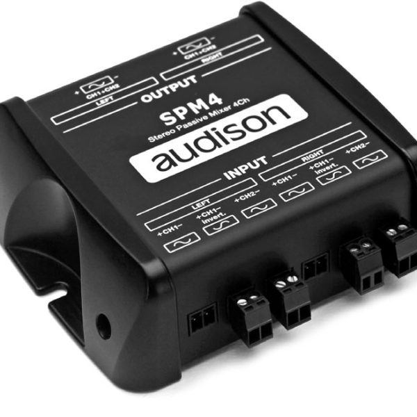 Audison SPM4 – 4 Channel Stereo Passive Mixer - incarmusic.co.uk
