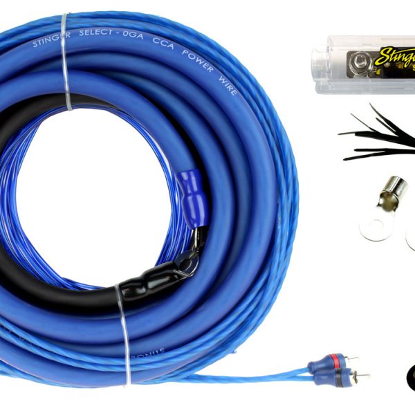 Stinger 1/0awg Gauge Amplifier Wiring Kit Fuse Holder RCA Amplifier Cable - incarmusic.co.uk