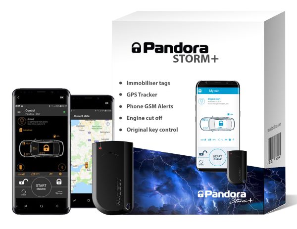 Pandora STORM+ Car Immobiliser With Driver Tag , GPS Tracking, Can-Bus & Analog Blocking, Smartphone App 