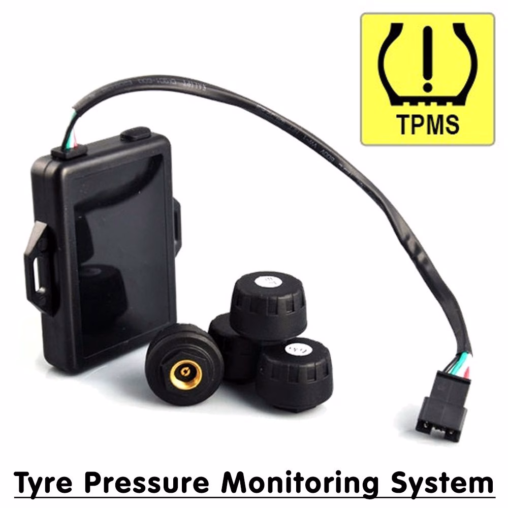 Wireless Tyre Pressure Monitoring System For Android Stereos Includes 4 Sensors