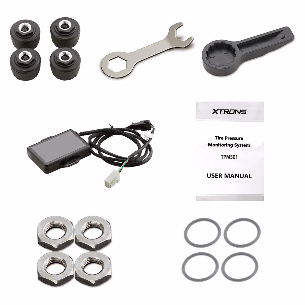 Wireless Tyre Pressure Monitoring System For Android Stereos Includes 4 Sensors Accessories pa_make - incarmusic.co.uk