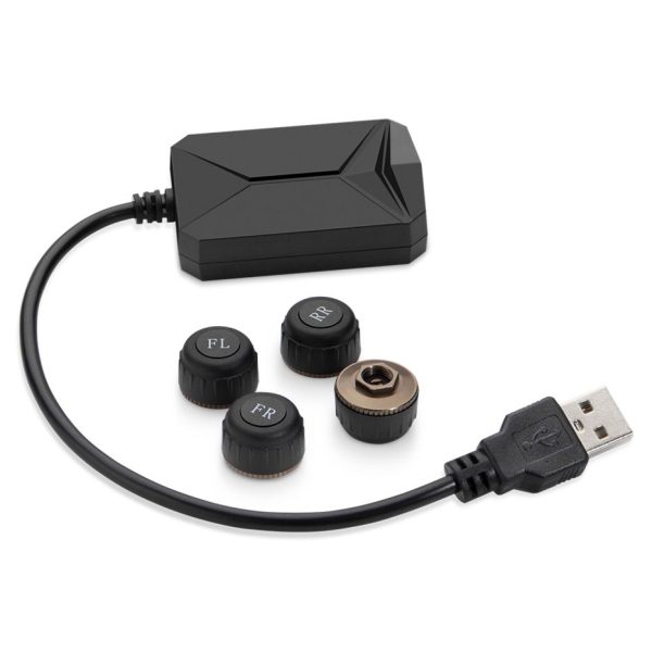 TPMS07 Car USB TPMS Tire Pressure Monitoring Alarm System - incarmusic.co.uk