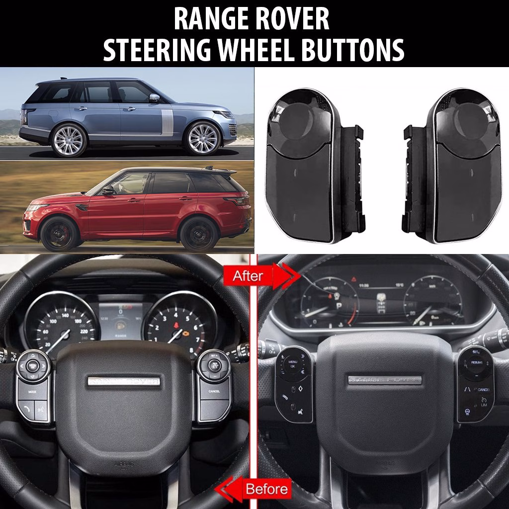 Digital Steering Wheel Touch Buttons OEM Style For Land Rover Range Rover Vogue L405 Sport L494 2013-2018 - incarmusic.co.uk