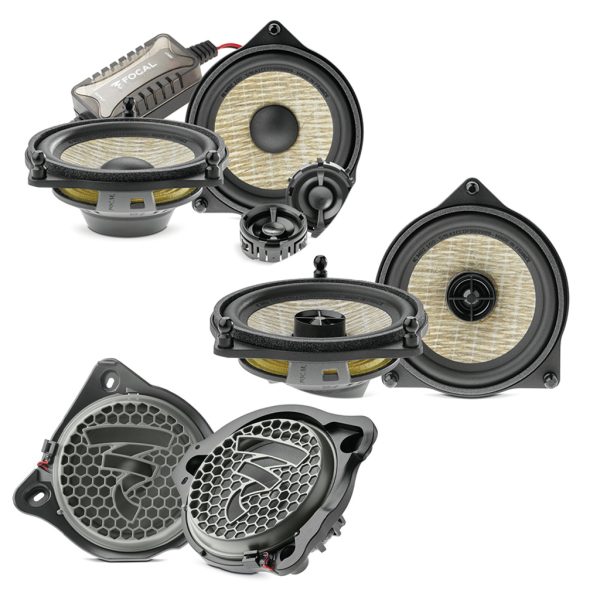 Mercedes Benz Vehicles Focal Front & Back Speakers Kit with Subwoofers Car Audio Upgrade