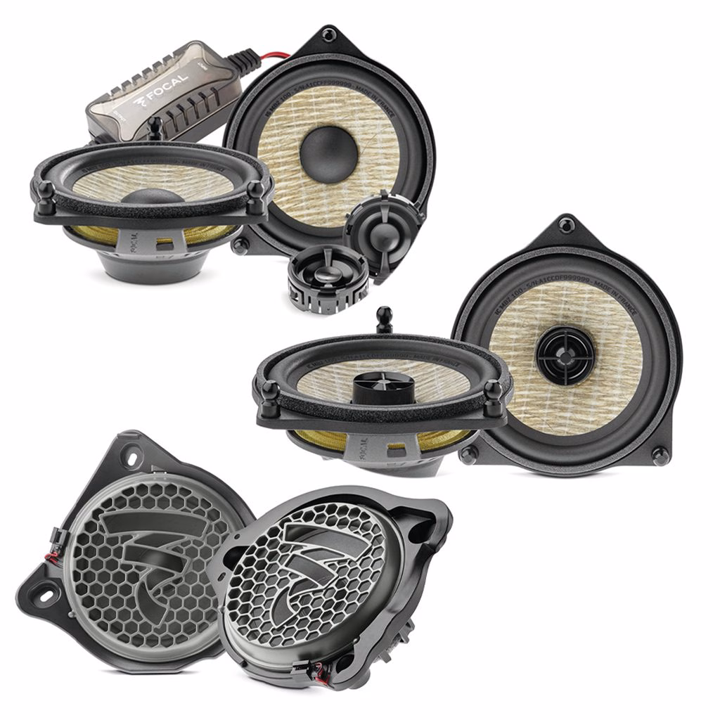Mercedes Benz Vehicles Focal Front & Back Speakers Kit with Subwoofers Car Audio Upgrade - incarmusic.co.uk