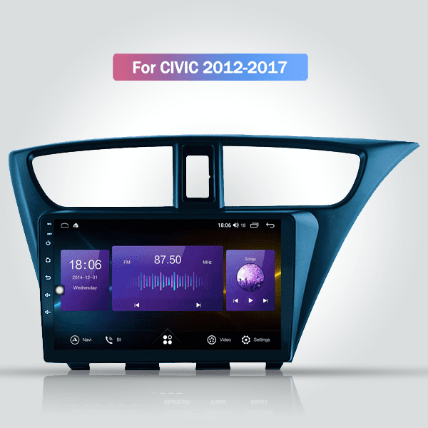 9” Android Carplay Car Stereo Multimedia System For Honda Civic 2012-2017 - incarmusic.co.uk