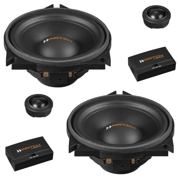 MATCH UP C42BMW-FRT.3 4" 2-way Component Speakers 120w custom made for BMW  BMW 1, 2, 3, 4, 5, X Series