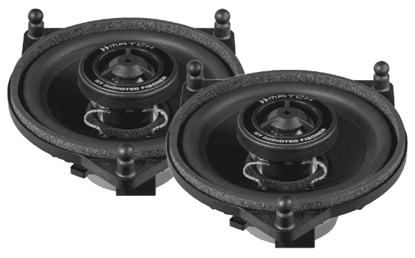 Match Audiotec Fischer Match UP X4MB-FRT 10cm / 4" 2-way Coax Speakers for Mercedes