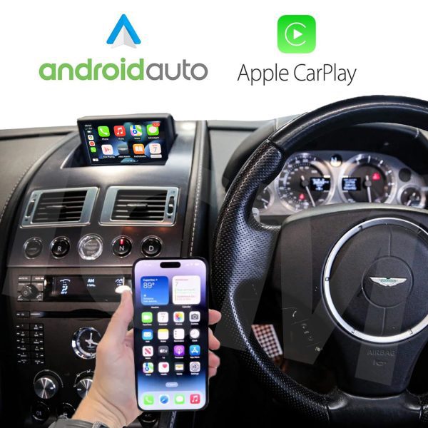 Wireless Apple CarPlay & Wireless Android Auto Interface for Aston Martin Vantage/DB9/DBS/Virage/Rapide 2012-2015