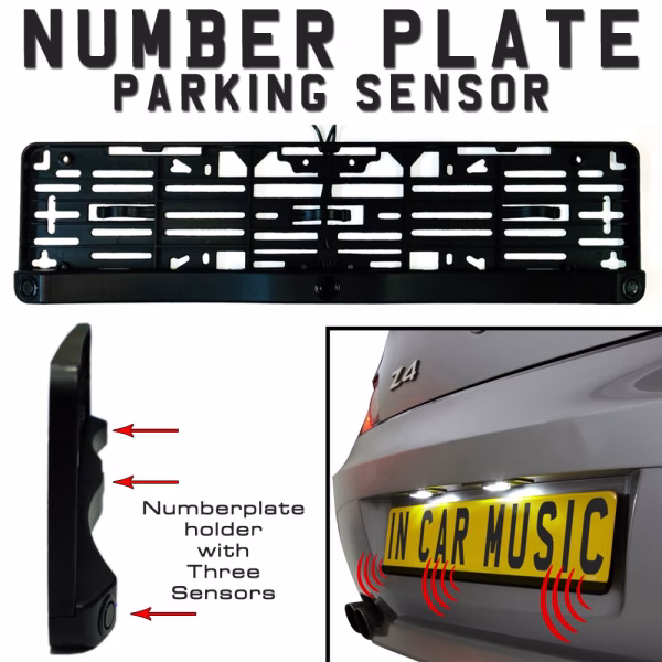 Number Plate Holder Mount Reverse Parking Sensor Sensors & Buzzer