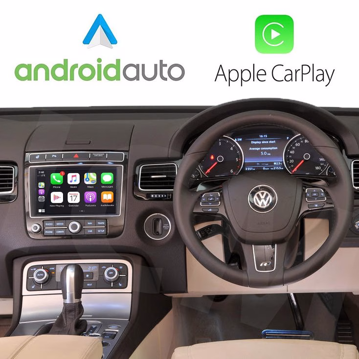 Wireless Apple CarPlay Android Auto Interface for Volkswagen Touareg MK2 2010-2018 - incarmusic.co.uk