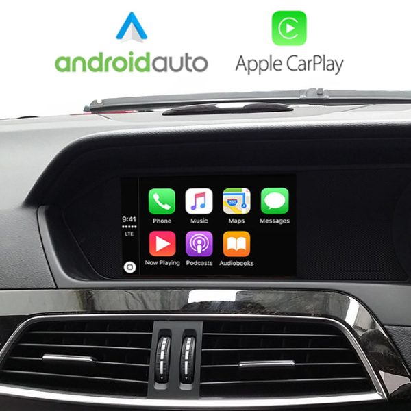 Wireless Apple CarPlay Android Auto Interface for Mercedes A, C, E Class SLK ML W204/W212/W176/W246/W463/W218/R172 2011- 2015 NTG 4.5 4.7