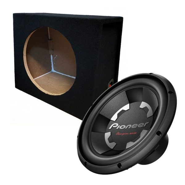 Pioneer 12" Car Bass Sub Subwoofer 1400w + 12 Inch Speaker Box Enclosure