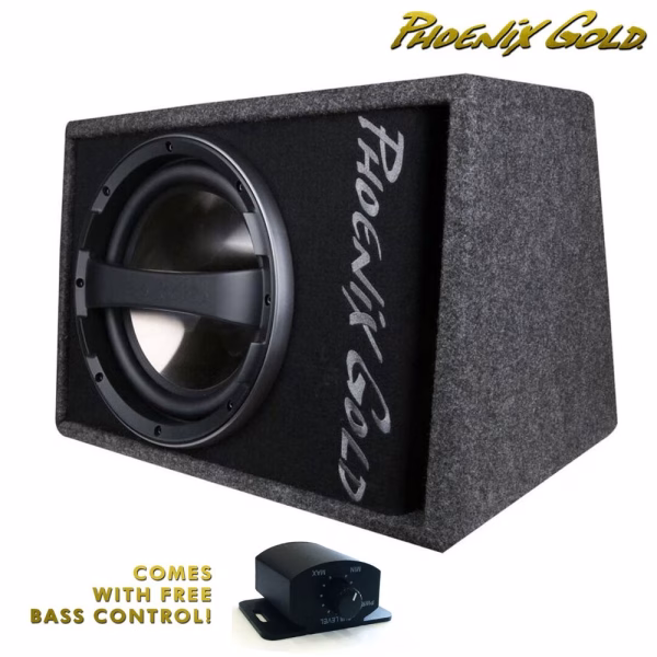 Phoenix Gold Z112AB-V2 12" 320W Subwoofer Active Box -FREE Wiring & Bass Control