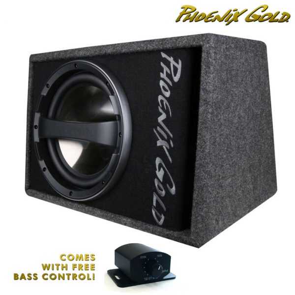 Phoenix Gold Z112AB-V2 12" 320W Subwoofer Active Box -FREE Wiring & Bass Control