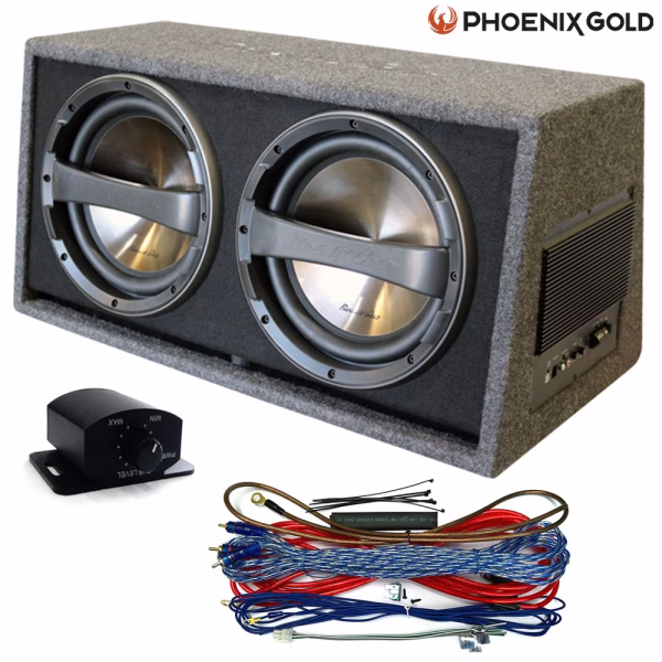 Phoenix Gold Dual Twin 12" 640W Subwoofer Active Box