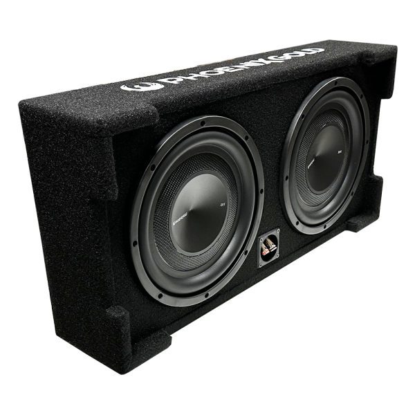 Phoenix Gold ZX210PBS ZX-Series Dual 10" 700W 2 OHM SVC Loaded Slim Subwoofer Box