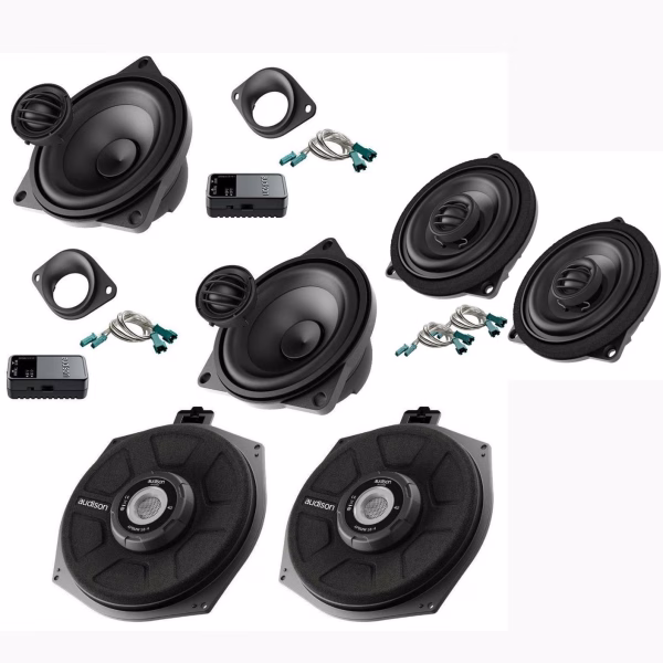 Audison BMW Upgrade Kit For Front & Rear Doors and Underseat Subwoofer - incarmusic.co.uk